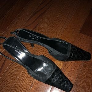 Gucci Low heel sling backs